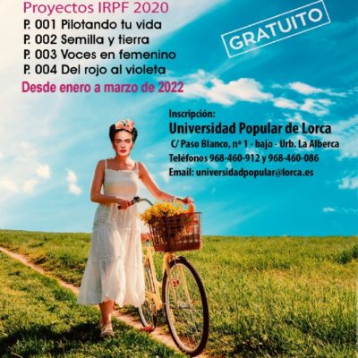 La Universidad Popular de Lorca organiza cuatro programas de fomento de la igualdad y la tolerancia en mujeres y jóvenes