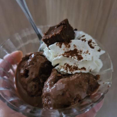 Recetas: Brownie y helado saludable de chocolate