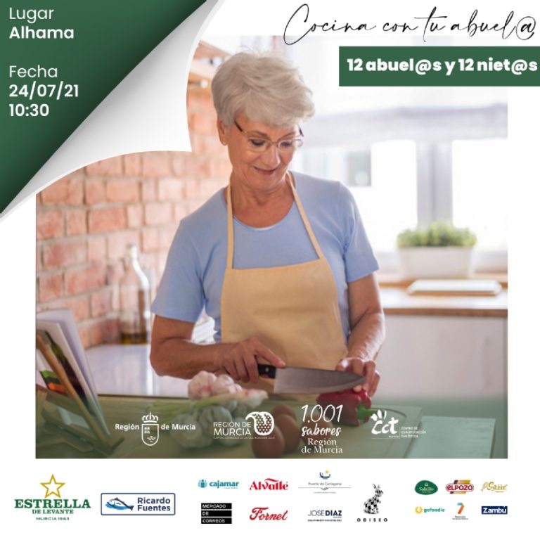 Murcia Capital de la Gastronomía llega a Alhama con “Cocina con tus abuelos” y una degustación de salazones