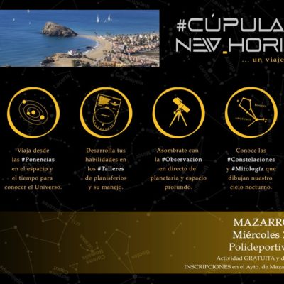 Llega a Mazarrón la cúpula planetario móvil más grande de Europa