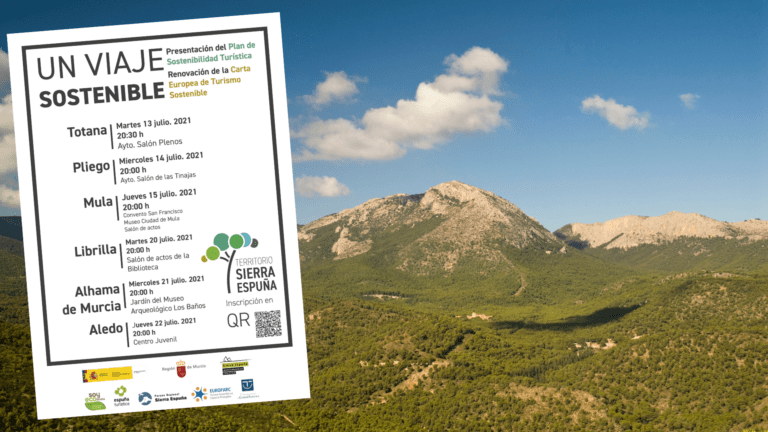 ¿Quieres participar en construir un ‘Territorio Sierra Espuña’ más sostenible? participa en las Jornadas ‘Un viaje Sostenible’ que tendrán lugar en los municipios de la Mancomunidad de Sierra Espuña