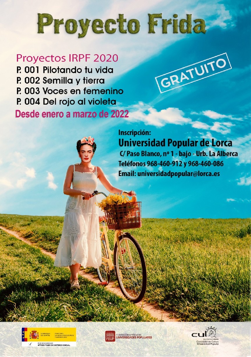 La Universidad Popular de Lorca organiza cuatro programas de fomento de la igualdad y la tolerancia en mujeres y jóvenes