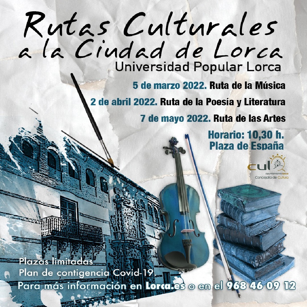La Universidad Popular de programa nuevas rutas culturales a la Ciudad de Lorca