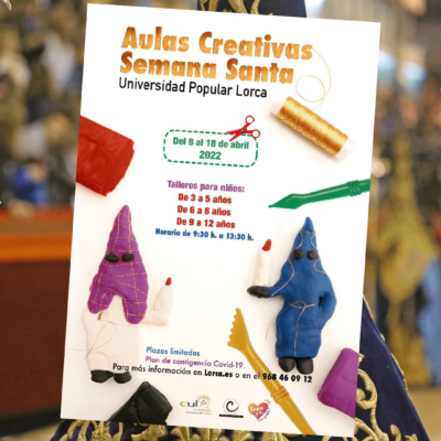 La Universidad Popular de Lorca organiza “Aulas Creativas de Semana Santa” para niños y niñas de entre 3 y 11 años