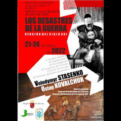 La Biblioteca Regional acoge una muestra pictórica sobre la guerra de Ucrania