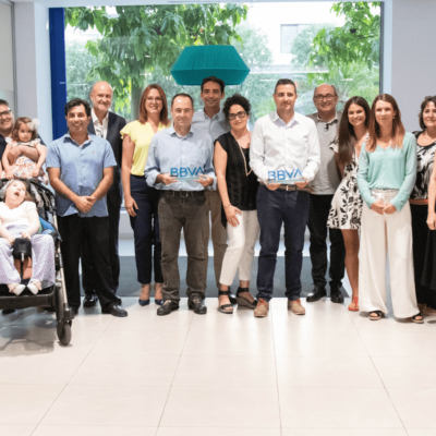 D´Genes recoge el galardón concedido en la Cuarta Convocatoria Solidaria BBVA Futuro Sostenible ISR por su proyecto “Atención y acompañamiento familiar a niños con enfermedad terminal los 365 días del año”