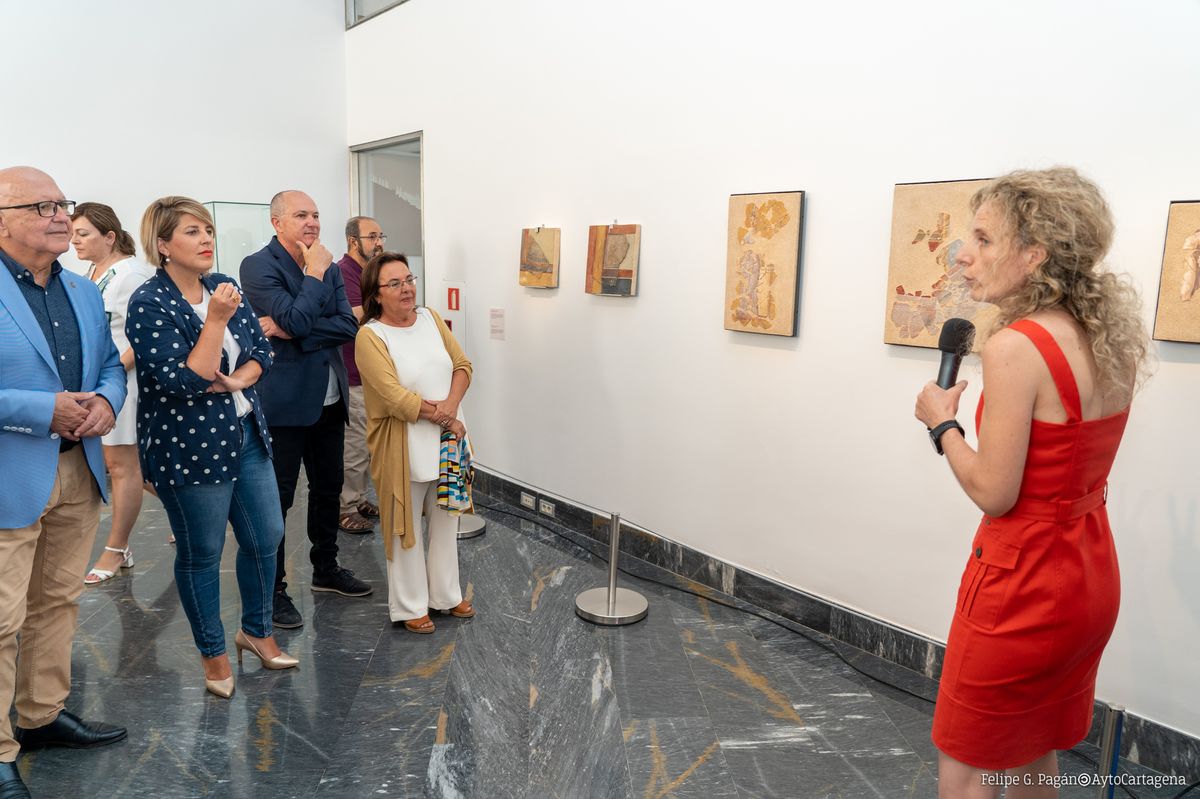 CARTAGENA | El Museo Teatro Romano de Cartagena acoge la primera exposición sobre pintura mural que se hace en España.
