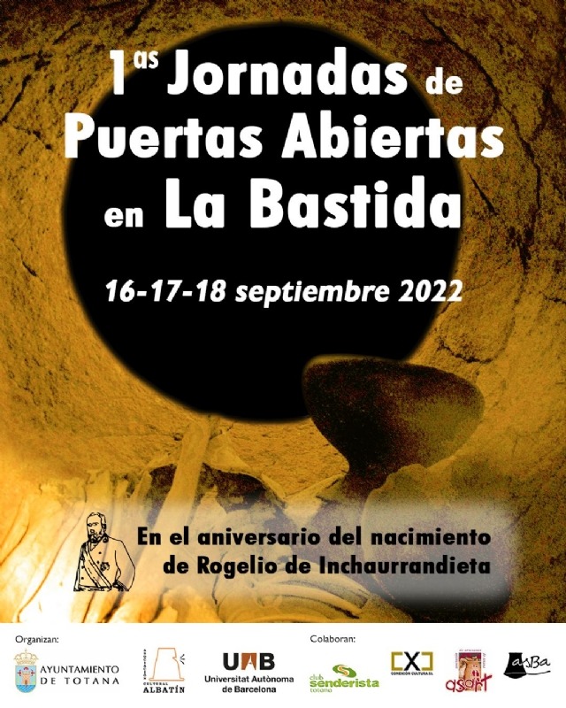 TOTANA | Totana acogerá del 16 al 18 de septiembre las I Jornadas de Puertas Abiertas del yacimiento arqueológico de La Bastida
