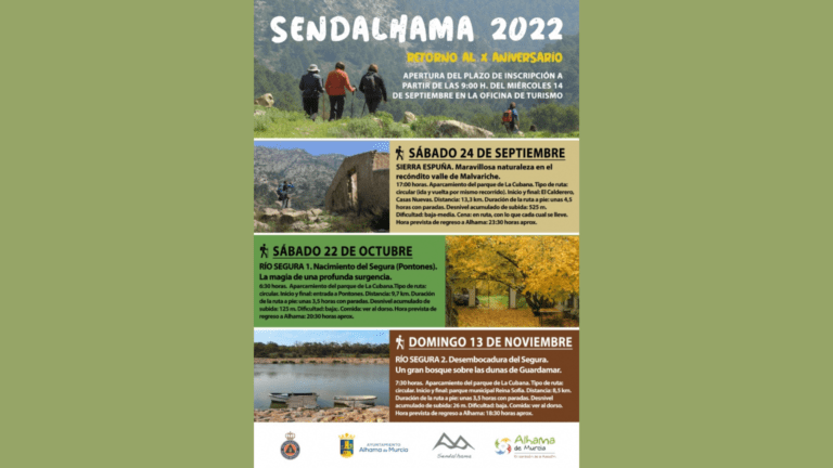 SENDERISMO | Visita la naturaleza de la Región con las rutas del Sendalhama 2022