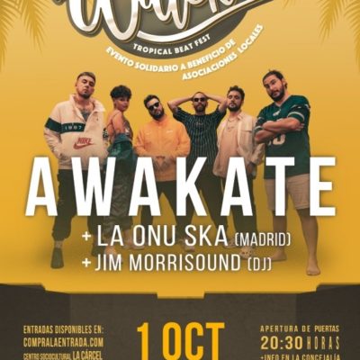 TOTANA | «Awakate» actuará este sábado 1 de octubre en el evento solidario «Wateke», organizado a beneficio de las asociaciones locales