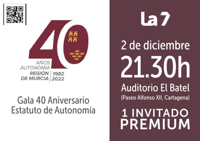 CARTAGENA | Cartagena acoge este viernes la gala del 40º aniversario del Estatuto de Autonomía