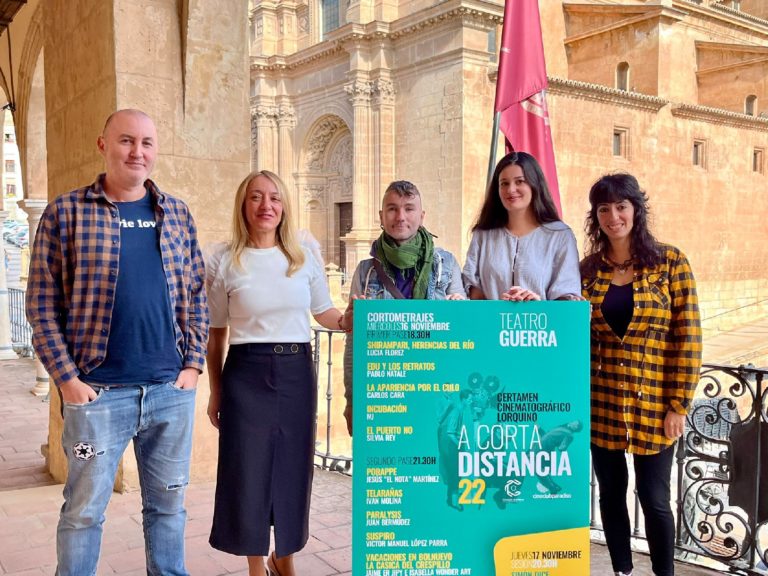 LORCA | El certamen cinematográfico ”A Corta Distancia” proyectará 14 cortos de 12 artistas lorquinos los días 17 y 18 de noviembre