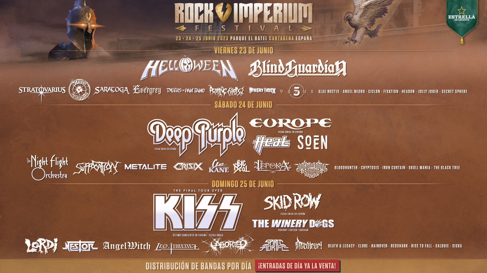 CARTAGENA | Helloween para el viernes, Deep Purple el sábado y Kiss el domingo, en el Rock Imperium Fest