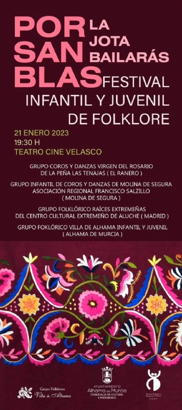 ALHAMA DE MURCIA | El Grupo Folklórico Villa de Alhama presenta una nueva edición del festival ´Por San Blas, la jota bailarás´