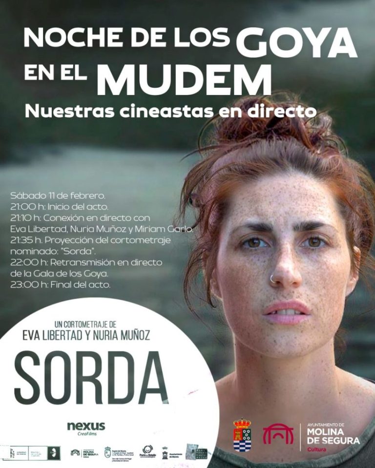 MOLINA DE SEGURA | ‘Noche  de los Goya en el MUDEM. Nuestras cineastas en directo’ el sábado 11 de febrero