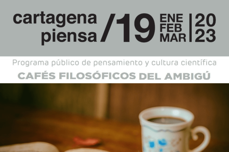 CARTAGENA | Se estrenan los ‘Cafés filosóficos del ambigú’ como parte de la programación de Cartagena Piensa