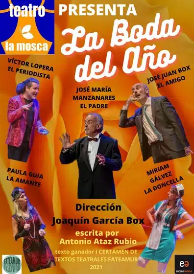 MOLINA DE SEGURA | La representación de ‘La boda del año’, a cargo de ‘La Mosca Teatro’, prevista para el viernes 17 de marzo en el ‘Teatro Villa de Molina’, se aplaza al sábado 6 de mayo