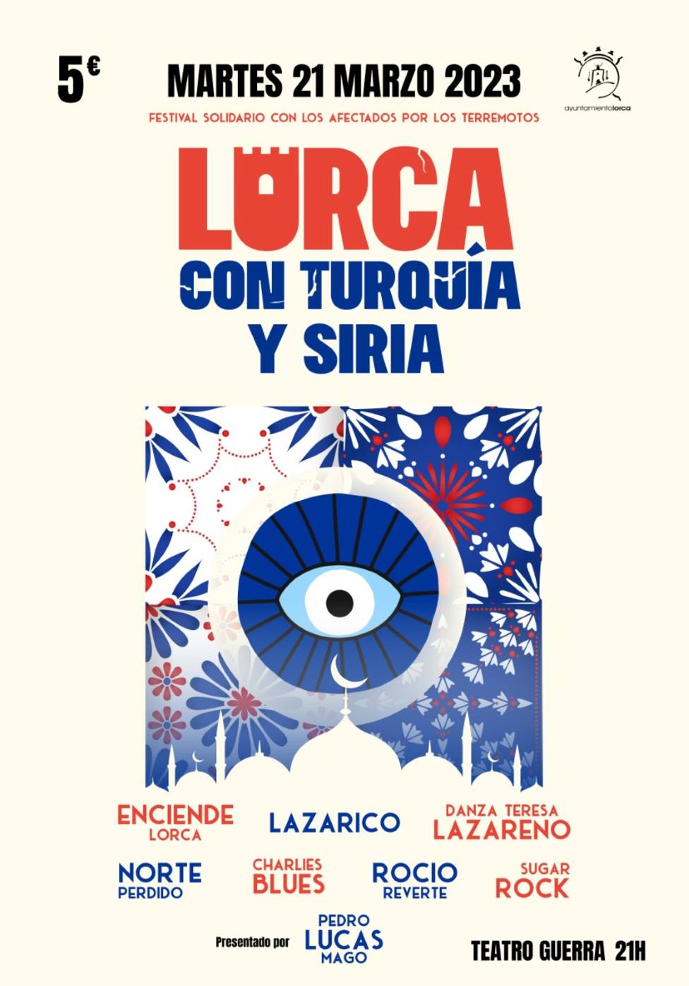 LORCA | Lorca con Siria y Turquía en la Gala Benéfica del próximo 21 de marzo