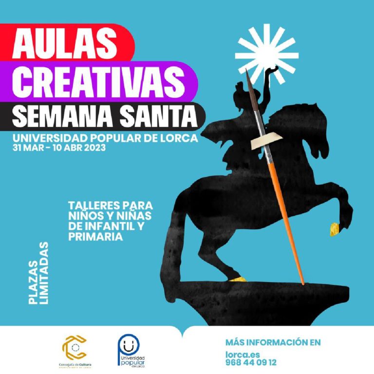LORCA | La Universidad Popular oferta 72 plazas para las ”Aulas Creativas de Semana Santa” del 31 de marzo al 10 de abril