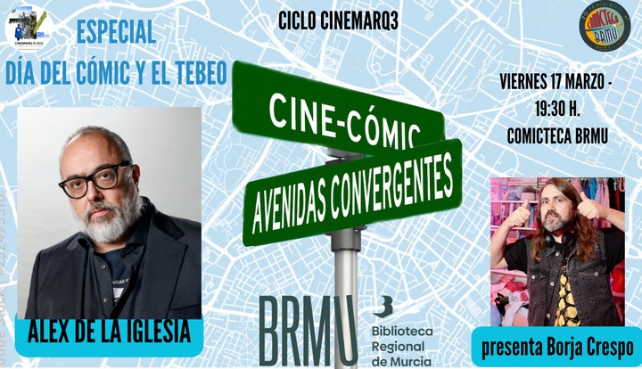 REGIÓN DE MURCIA | 
        La Biblioteca Regional celebra mañana el Día del Cómic y el Tebeo con el cineasta Álex de la Iglesia