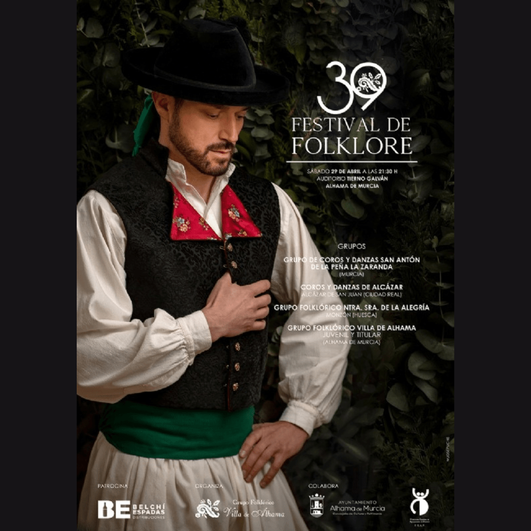 ALHAMA DE MURCIA | El Festival Nacional de Folklore, organizado por el Villa de Alhama, alcanza su 39º edición