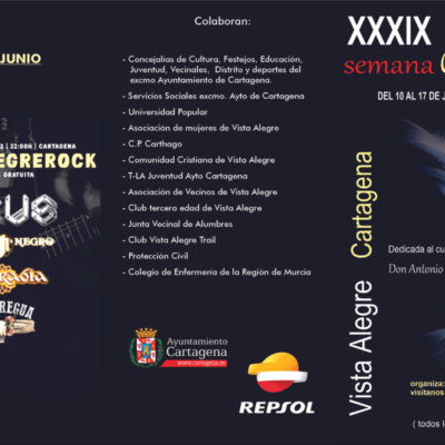 CARTAGENA | Vista Alegre celebrará su XXXIX Semana Cultural a mediados de junio, con la actuación de Obús