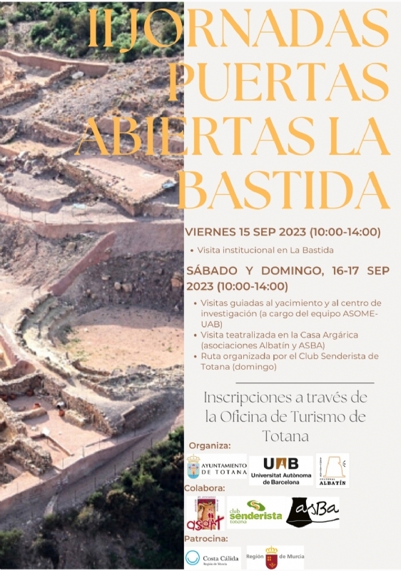 CULTURA | Las II Jornadas de Puertas Abiertas de La Bastida arrancan este viernes con una visita institucional, y serán abiertas al público sábado y domingo