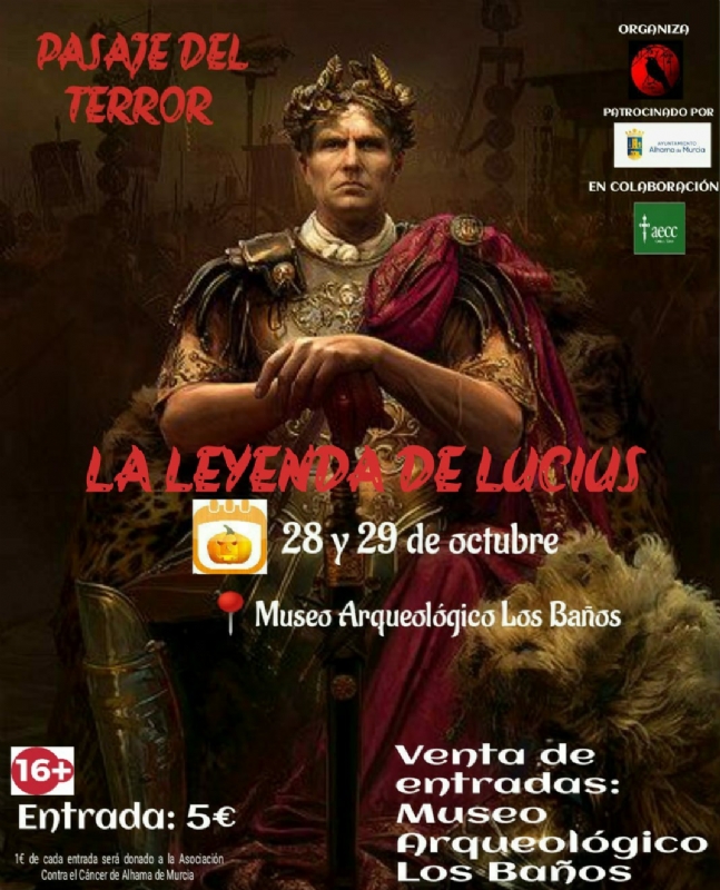 CULTURA | Descubre el Pasaje del Terror “La Leyenda de Lucius” en el Museo Arqueológico Los Baños de Alhama de Murcia esta Semana de Halloween