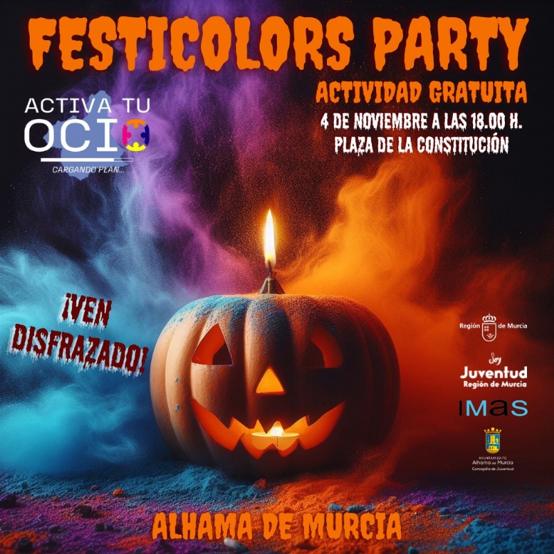 FESTEJOS |  Únete a la FESTICOLORS PARTY de Halloween