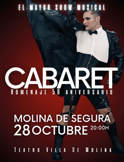 CULTURA | El espectáculo musical ‘Cabaret’ llega al ‘Teatro Villa de Molina’ el sábado 28 de octubre