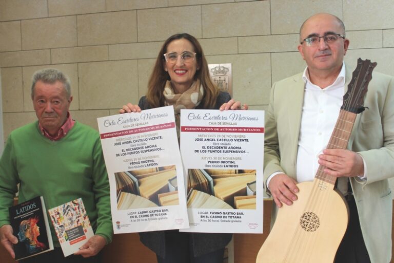 CULTURA | 
        Vídeo. La Asociación Caja de Semillas presenta los días 29 y 30 de noviembre la obra de dos nuevos autores dentro de su ciclo Escritores Murcianos