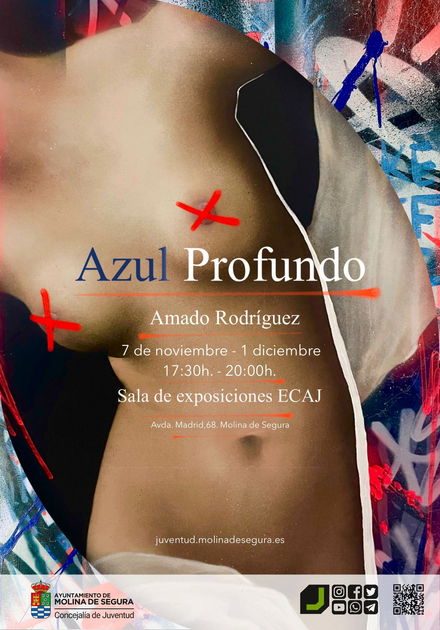 CULTURA | El Espacio de Creación Artística Joven de Molina de Segura acoge la exposición de ‘Azul Profundo’, de Amado Rodríguez, del 7 de noviembre al 1 de diciembre