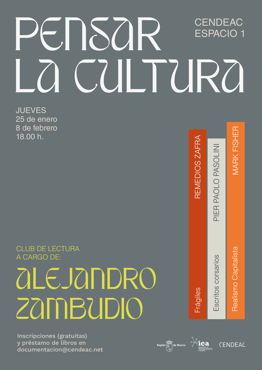 CULTURA | 
        El Cendeac realiza el club de lectura para reflexionar sobre la cultura en la realidad actual