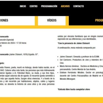 CULTURA | 
        La Filmoteca proyecta ‘El desencanto’ y ‘La manzana de oro’ de Jaime Chávarri con la presencia del cineasta