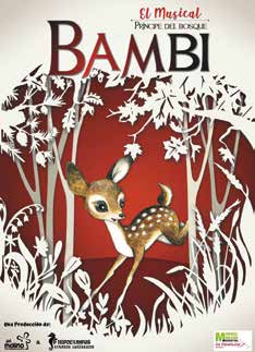 CULTURA | ‘Del Molino Producciones’ presenta ‘Bambi, príncipe del bosque’ en el ‘Teatro Villa de Molina’ el sábado 13 de enero