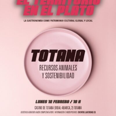 CULTURA | 
        La Consejería de Cultura y el diario La Verdad organizan el foro gastronómico El territorio en el Plato Totana. Recursos animales y sostenibilidad el 12 de febrero (10 horas), en el Gran Casino