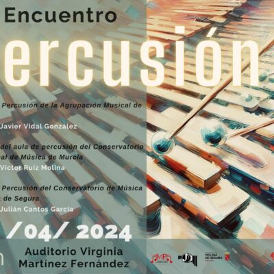 El Conservatorio de Música ‘Maestro Jaime López’ de Molina de Segura organiza el I Encuentro de Percusión el sábado 27 de abril