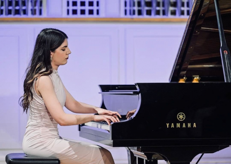 La pianista totanera, María Ángeles Ayala, que ha logra el segundo premio en el Certamen Internacional Memorial Jurica Murai-Murai Gran Prix, celebrado en Croacia