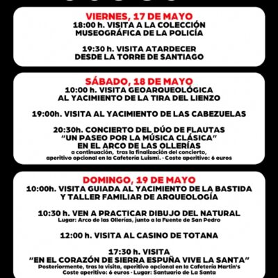 La Concejalía de Cultura organiza un amplio programa de actividades la semana próxima con motivo del Día Internacional de los Museos
