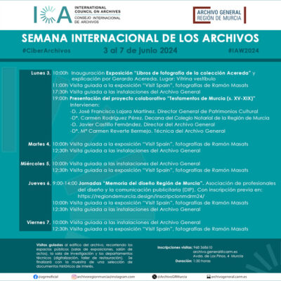 El Archivo General presenta nuevos proyectos, una exposición, visitas guiadas y una jornada durante su Semana Internacional