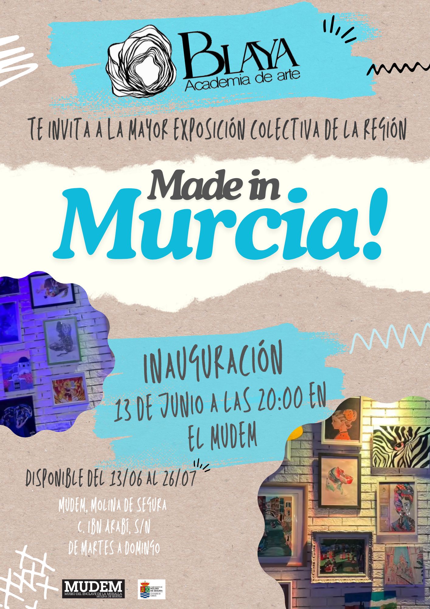 La Sala de Exposiciones del MUDEM acoge la muestra colectiva ‘Made in Murcia’ del 13 de junio al 26 de julio