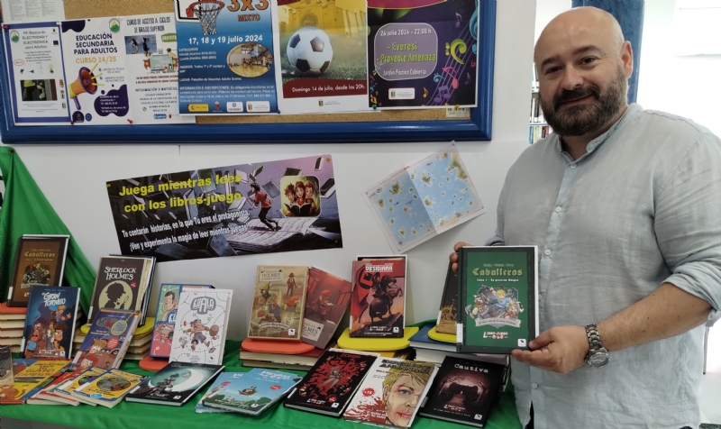 Inauguración del nuevo espacio de libros-juego en la Bilbioteca Municipal