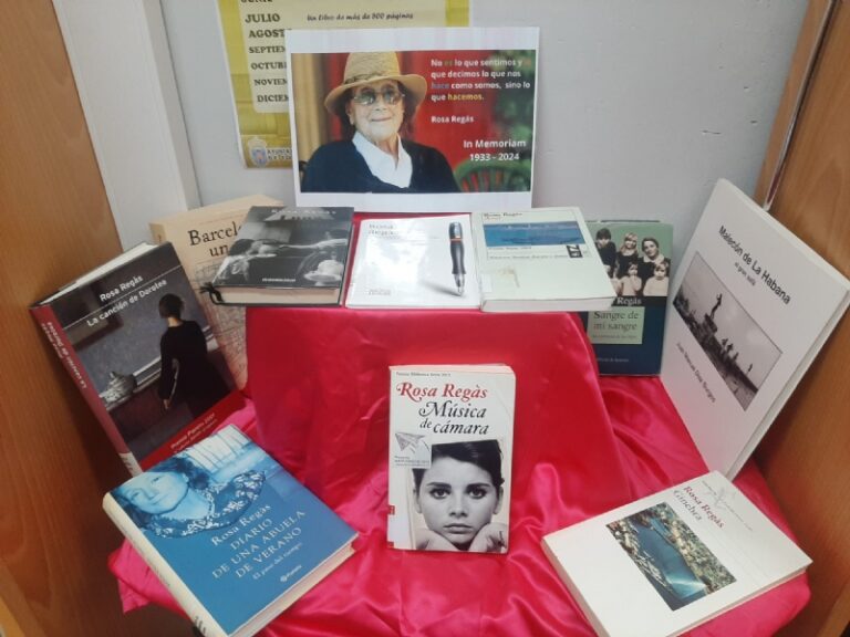 La Biblioteca Municipal “Mateo García” realiza un homenaje en memoria de la escritora Rosa Regás, fallecida ayer