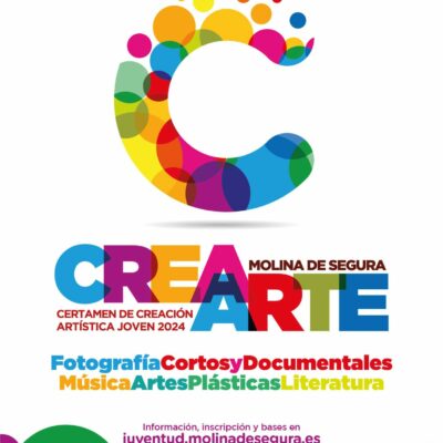 Abierta la convocatoria para la octava edición del Certamen de Creación Artística Joven ‘CREARTE 2024’ de Molina de Segura