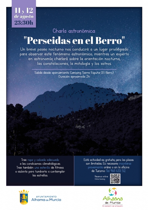 Observa las Perseidas desde El Berro: charla astronómica gratuita este fin de semana