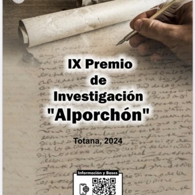 Hasta el 17 de marzo de 2025 permanece abierto el plazo para presentar trabajos al IX Premio de Investigación Histórica Alporchón