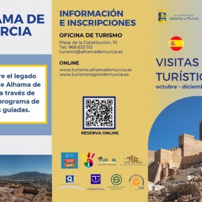 Nuevas visitas guiadas al Castillo y Las Paleras destacan en el programa turístico otoño-invierno 2024 de Alhama de Murcia