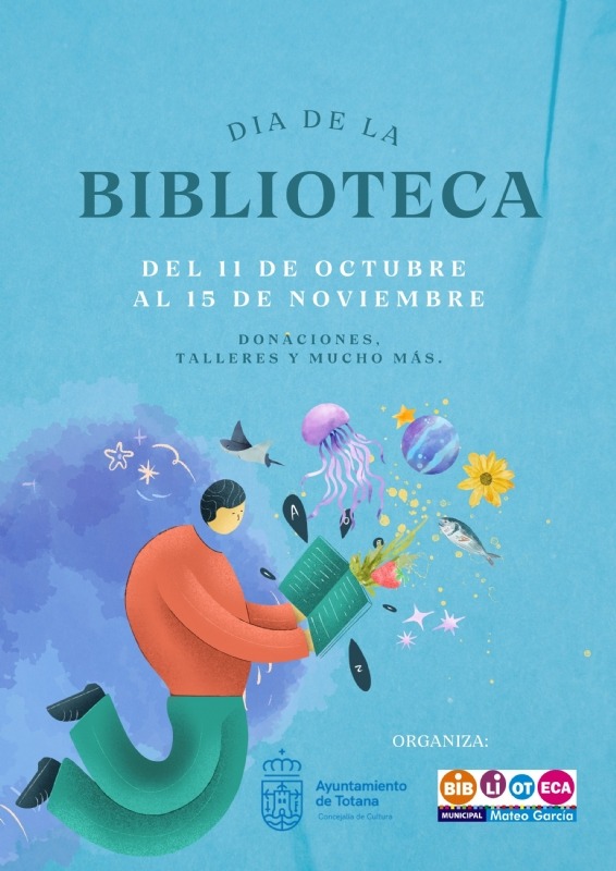 Desde hoy y hasta el 15 de noviembre, la Biblioteca Municipal “Mateo García” de Totana celebra el Día de la Biblioteca con diferentes actividades programadas