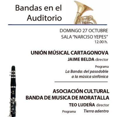 Arranca el ciclo de bandas de música en el Auditorio regional con ocho citas hasta junio