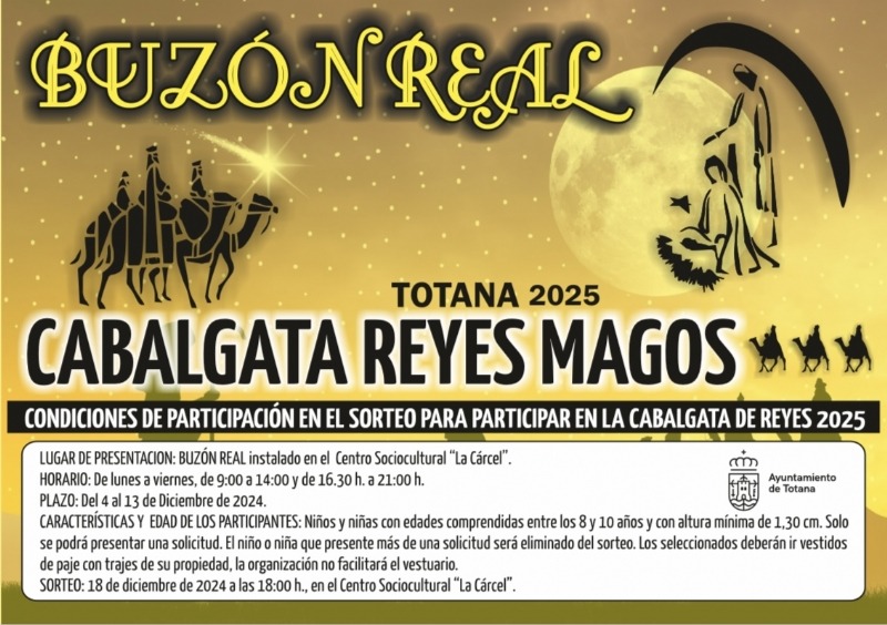 Cultura aprueba las bases del Buzón Real, de cuyo sorteo saldrán algunos de los participantes en la próxima Cabalgata de Reyes 2025